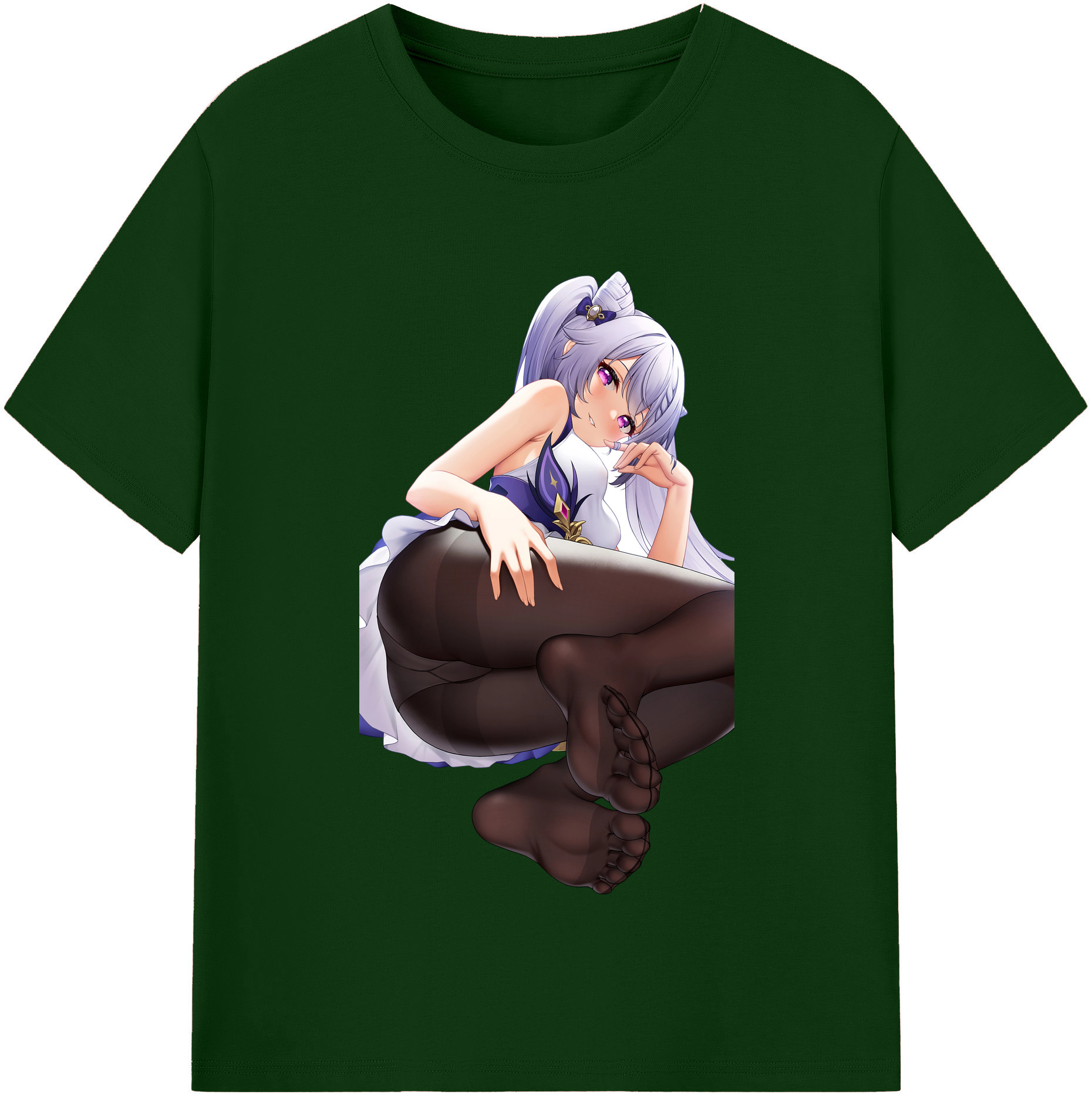 げんし神 刻晴 こくせい genshin Kokusei 綿100％半袖Tシャツ（フロントプリント）